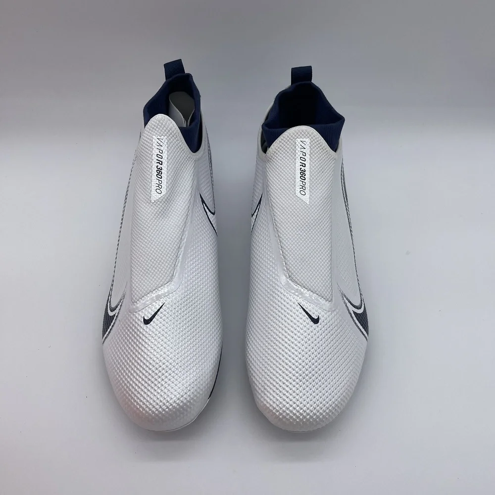 Nike Vapor Edge Pro 360 Mens Size 14 Football Cleats AO8277-106 White/Navy Shoes